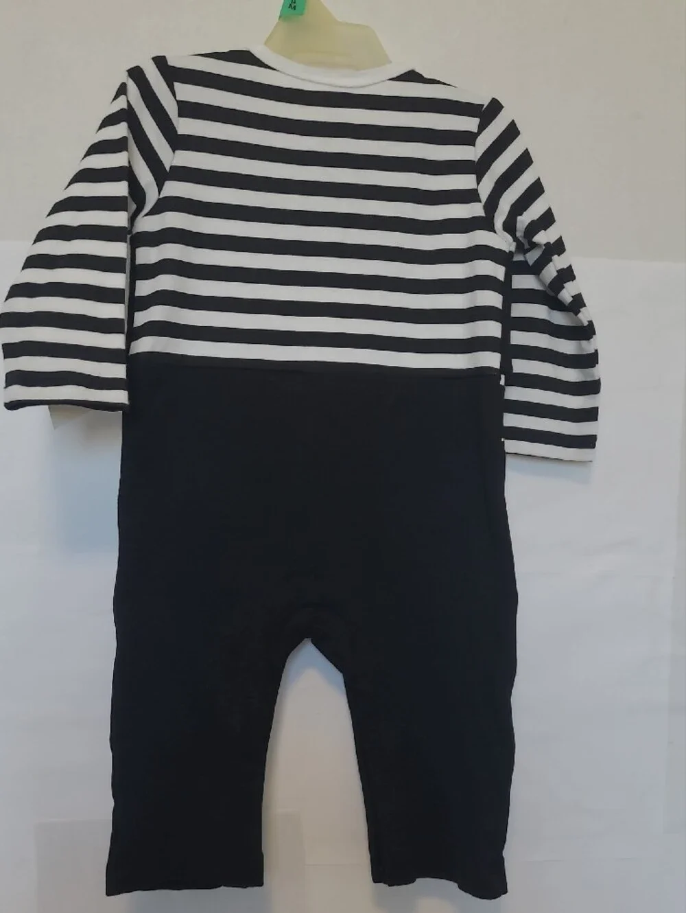 Kids Black Pirate Footie with Gold Belt and Red Accent